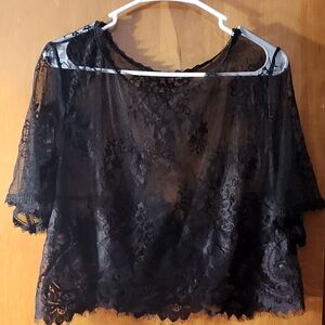 Elegant Black Lace Top